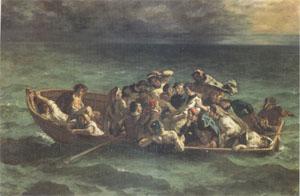 Eugene Delacroix The Shipwreck of Don Juan (mk05) oil painting picture